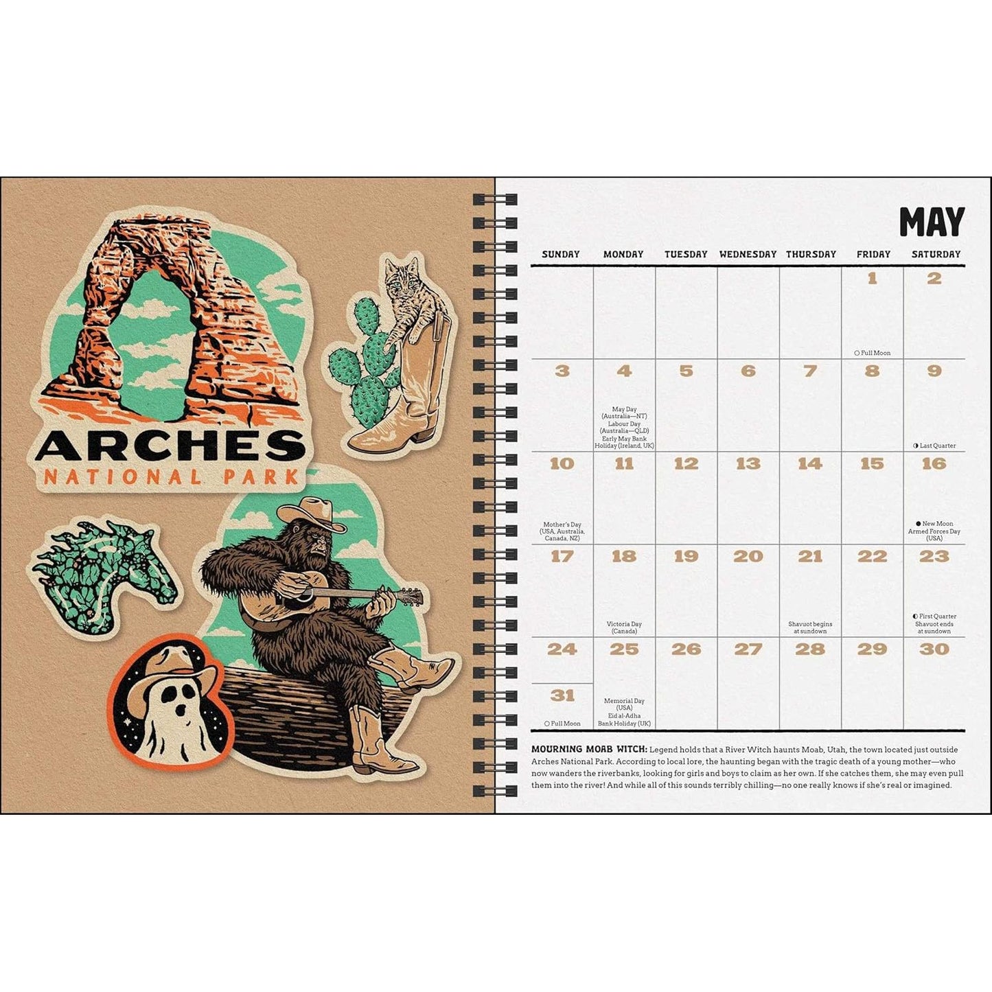 PARANORMAL PARKS WEEKLY PLANNER 2026