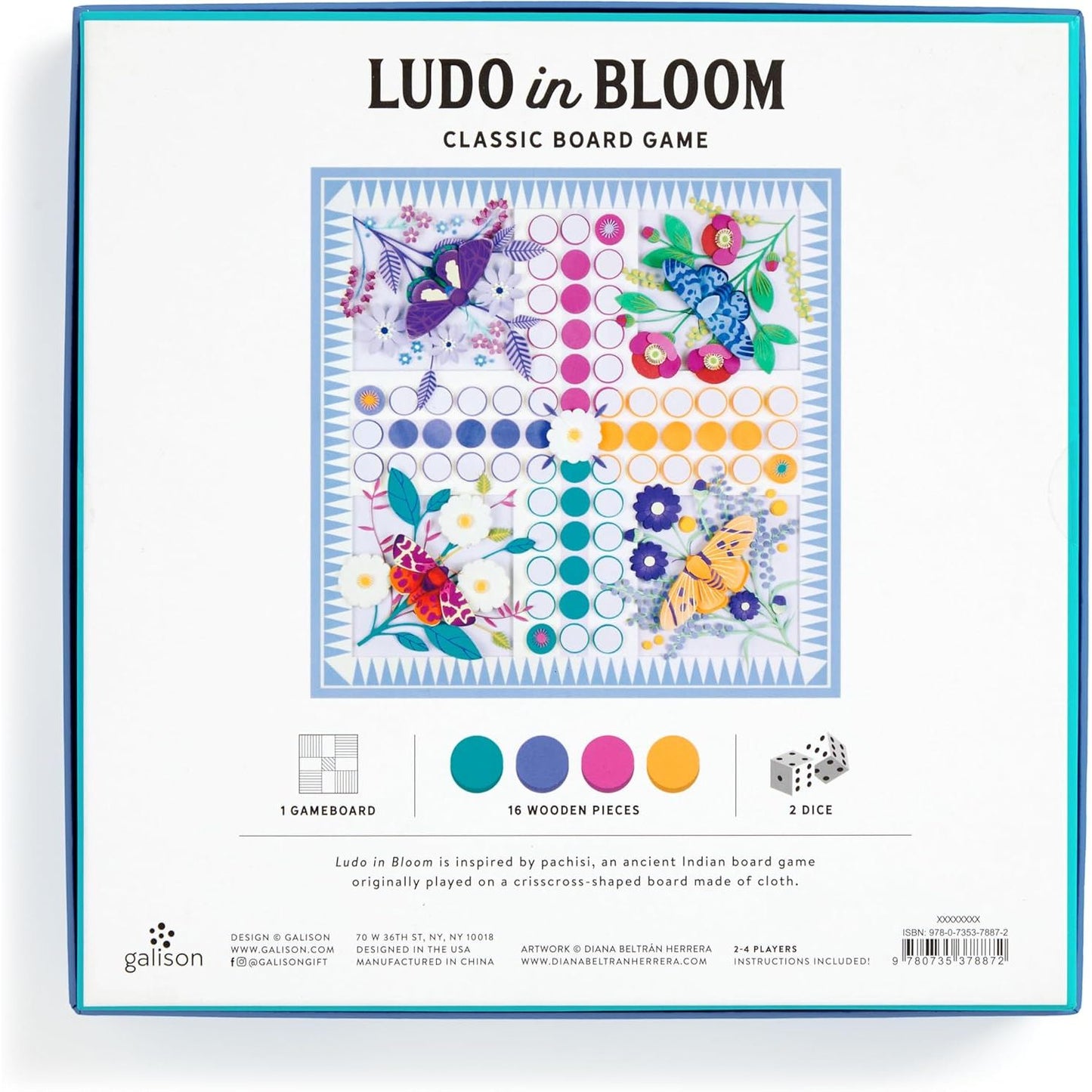 LUDO IN BLOOM BANDANA BOARD GAME