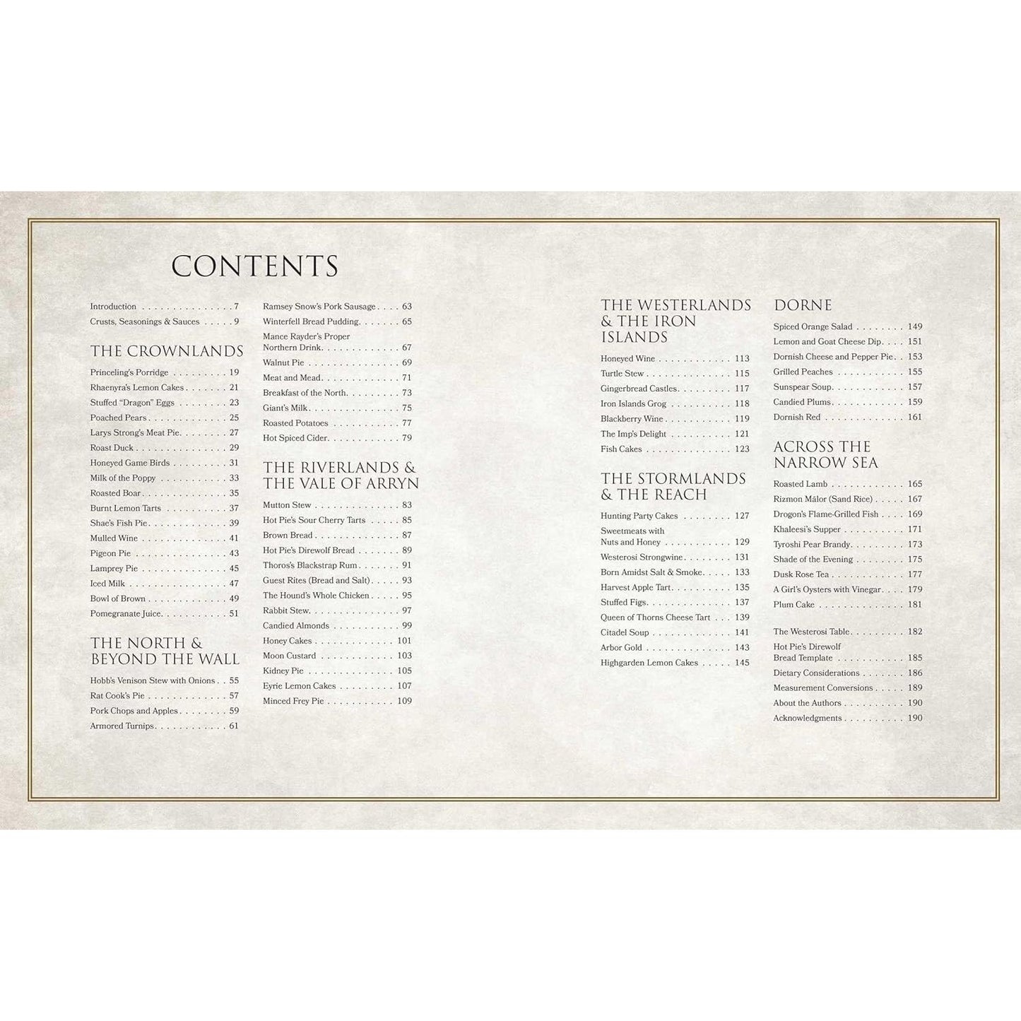 THE OFFICIAL WESTEROS COOKBOOK: RECIPES FROM GAMES OF THRONES AND HOUSE OF THE DRAGON