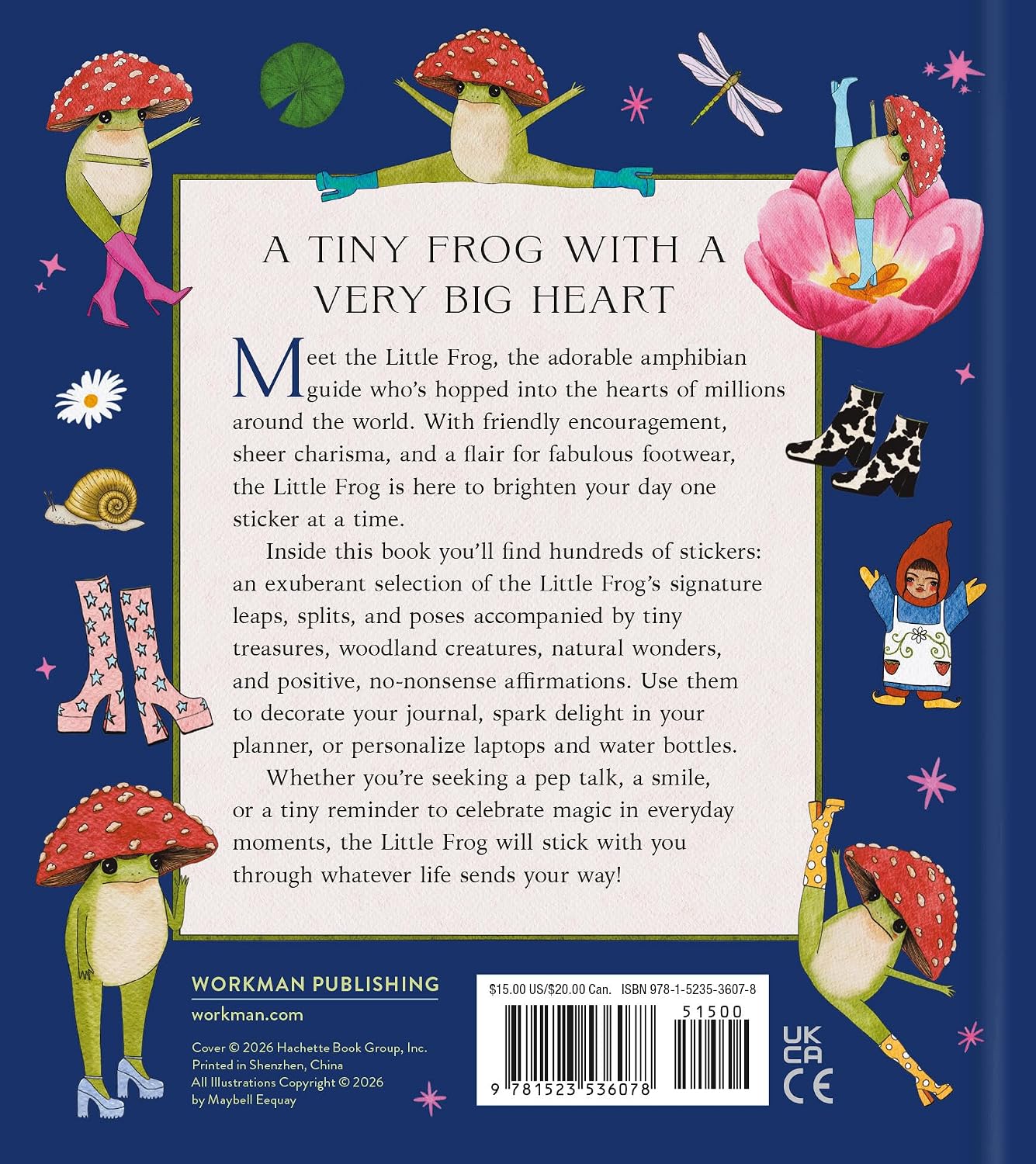 THE LITTLE FROG STICKER BOOK BY MAYBELLE EEQUAY