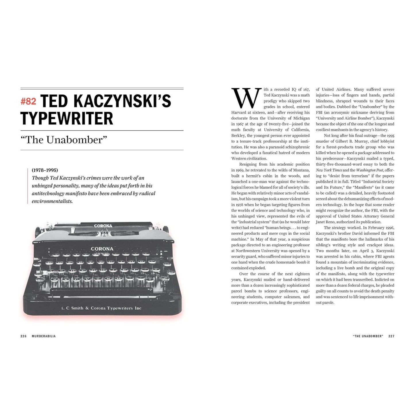 MURDERABILIA: A HISTORY OF CRIME IN 100 OBJECTS BY HAROLD SCHECHTER