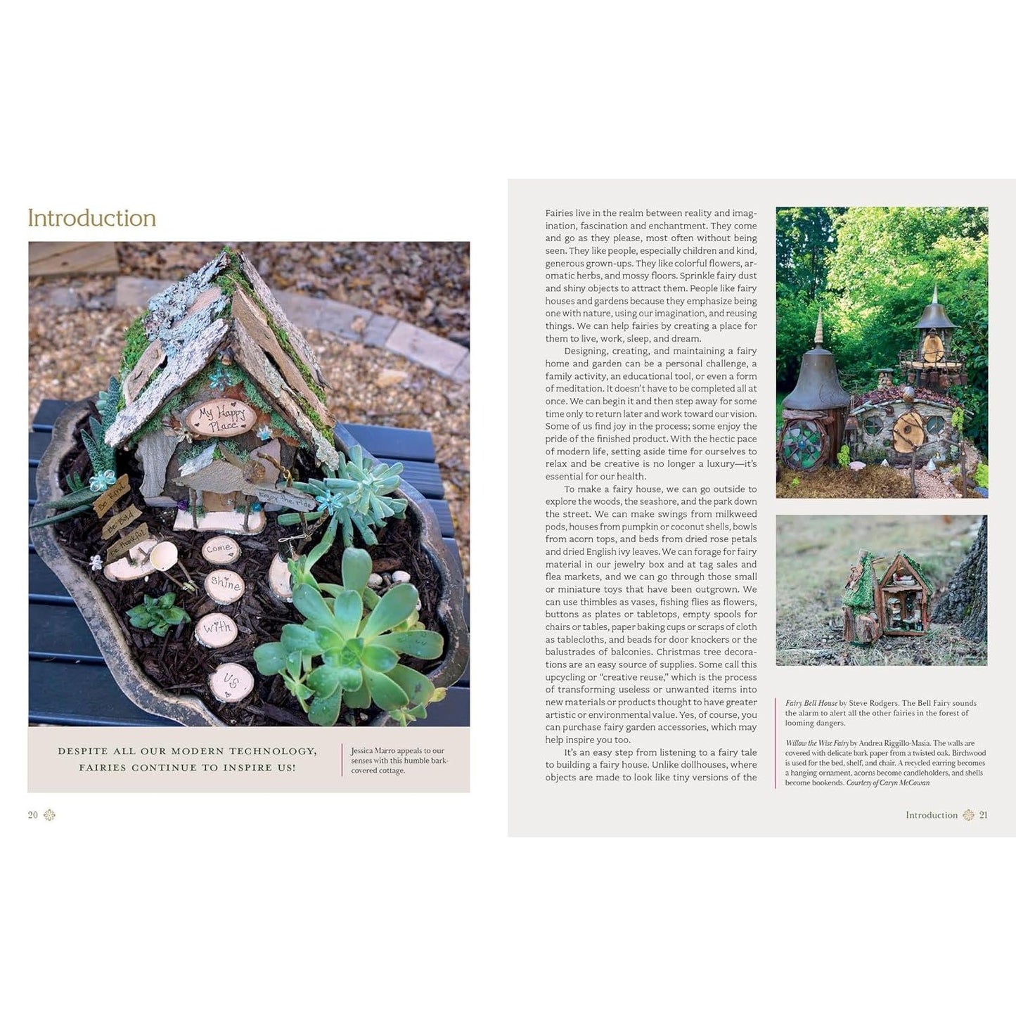 MAGICAL FAIRY HOMES AND GARDENS BY BARBARA PURCHIA AND E. ASHLEY ROONEY