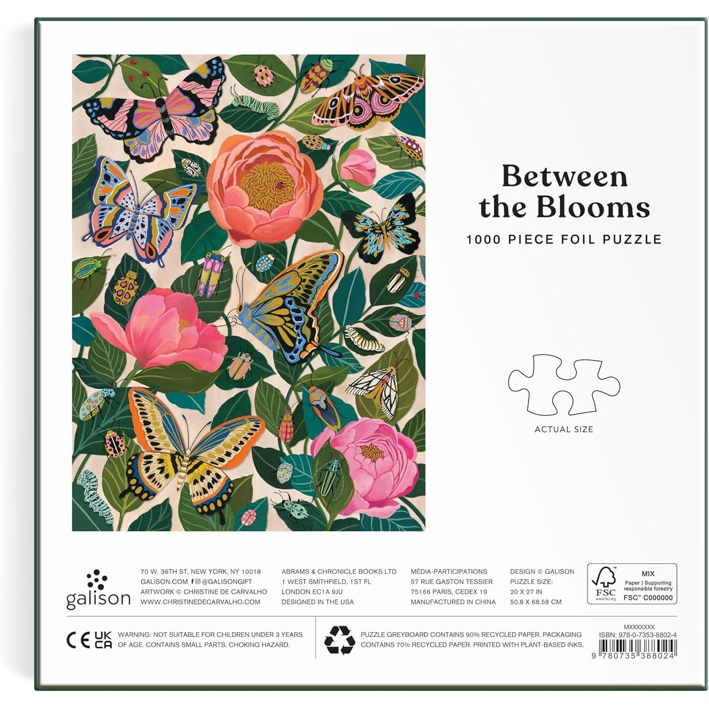 BETWEEN THE BLOOMS 1000PC FOIL PUZZLE