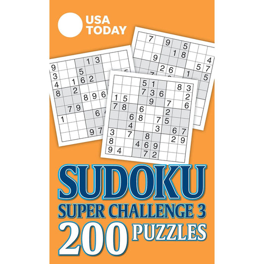USA TODAY SUDOKU SUPER CHALLENGE 3 PUZZLE BOOK