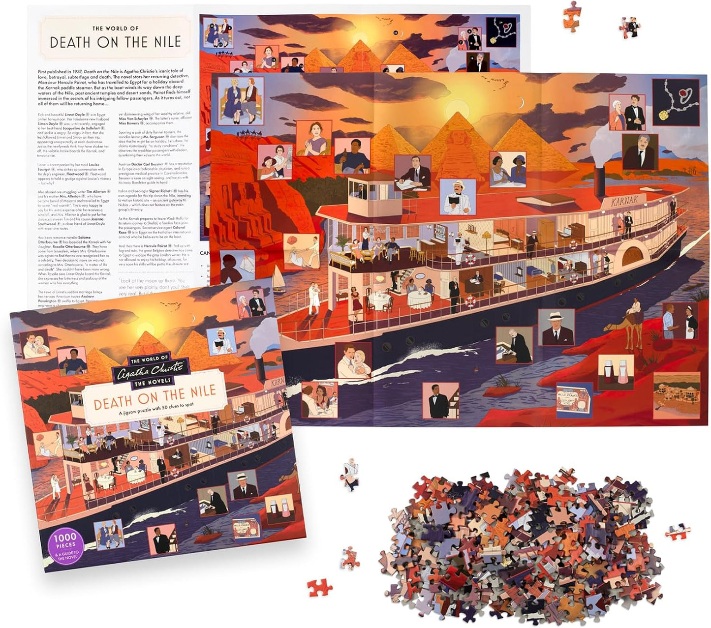 THE WORLD OF AGATHA CHRISTIE: DEATH ON THE NILE: A 1000-PIECE JIGSAW PUZZLE