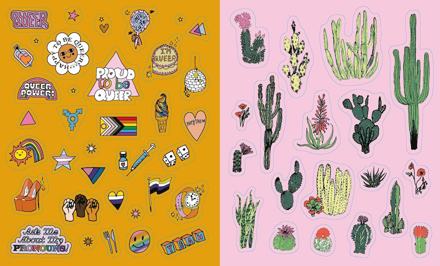 THE BIG BOOK OF QUEER STICKERS: INCLUDES 1,000+ STICKERS! BY ASHLEY MOLESSO AND CHESS NEEDHAM