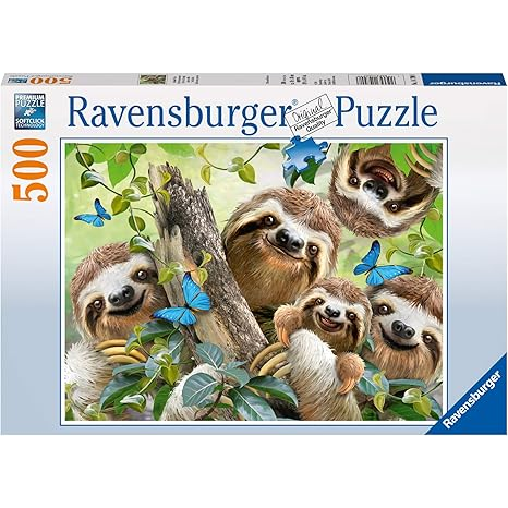 SLOTH SELFIE PUZZLE 500 PC