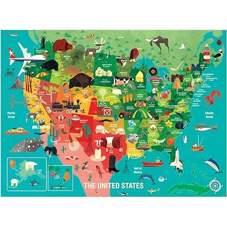 THE UNITED STATES 1000PC PUZZLE