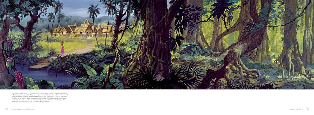 DISNEY THE WONDERFUL WORLDS OF DISNEY: THE SCENIC ART OF WALT DISNEY ANIMATION STUDIOS BY DIDIER GHEZ
