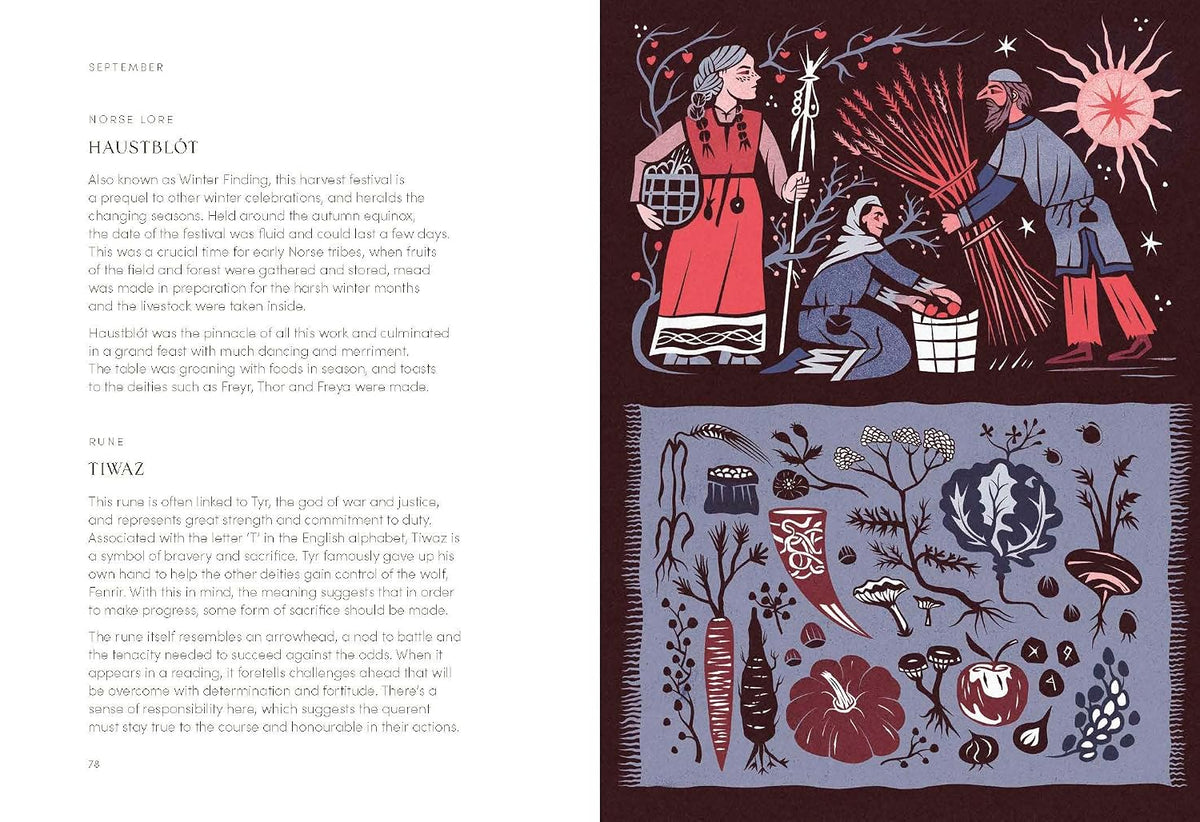 THE NORSE YEAR: FOLKLORE, MYTHS AND MAGIC BY ALISON DAVIES