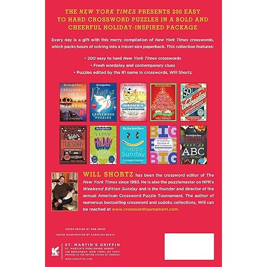 THE NEW YORK TIMES AND A CROSSWORD IN A PEAR TREE