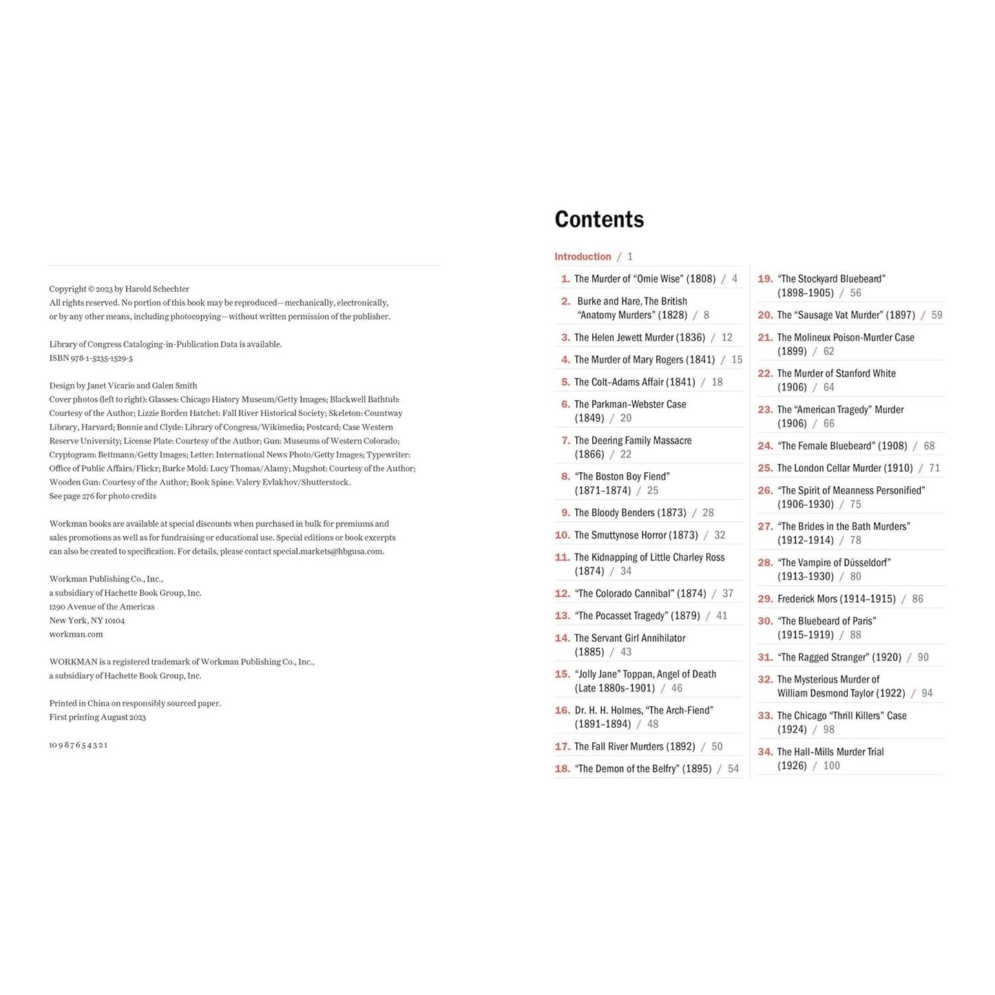 MURDERABILIA: A HISTORY OF CRIME IN 100 OBJECTS BY HAROLD SCHECHTER