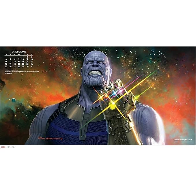 MARVEL STUDIOS: THE ART OF RYAN MEINERDING 2026 CINEMATIC WALL CALENDAR