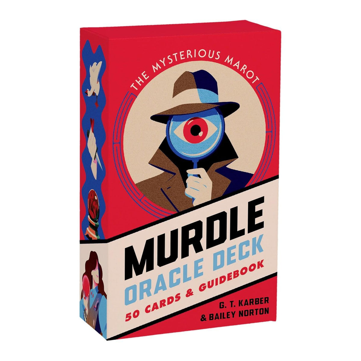 MURDLE ORACLE DECK: THE MYSTERIOUS MAROT―50 CARDS & GUIDEBOOK BY G.T. KARBER AND BAILEY NORTON