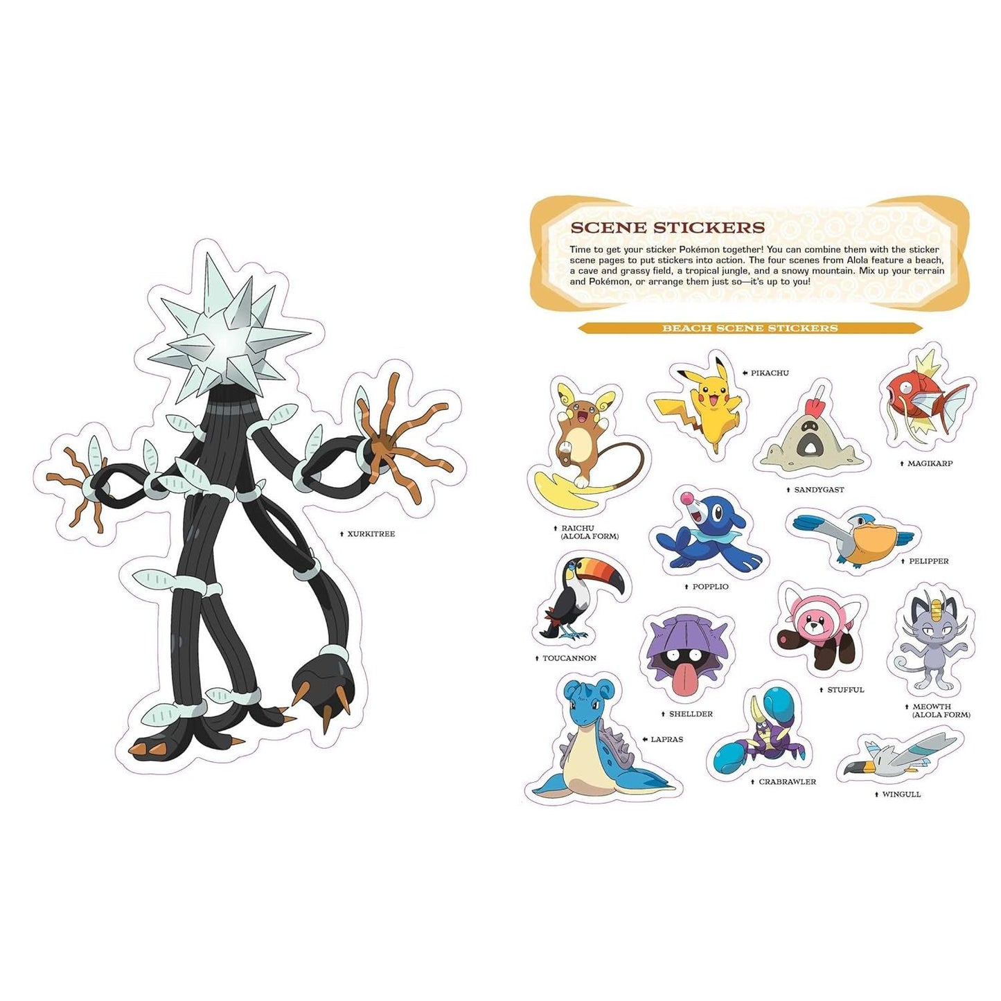 POKEMON ALOHA REGION STICKER COLLECTION