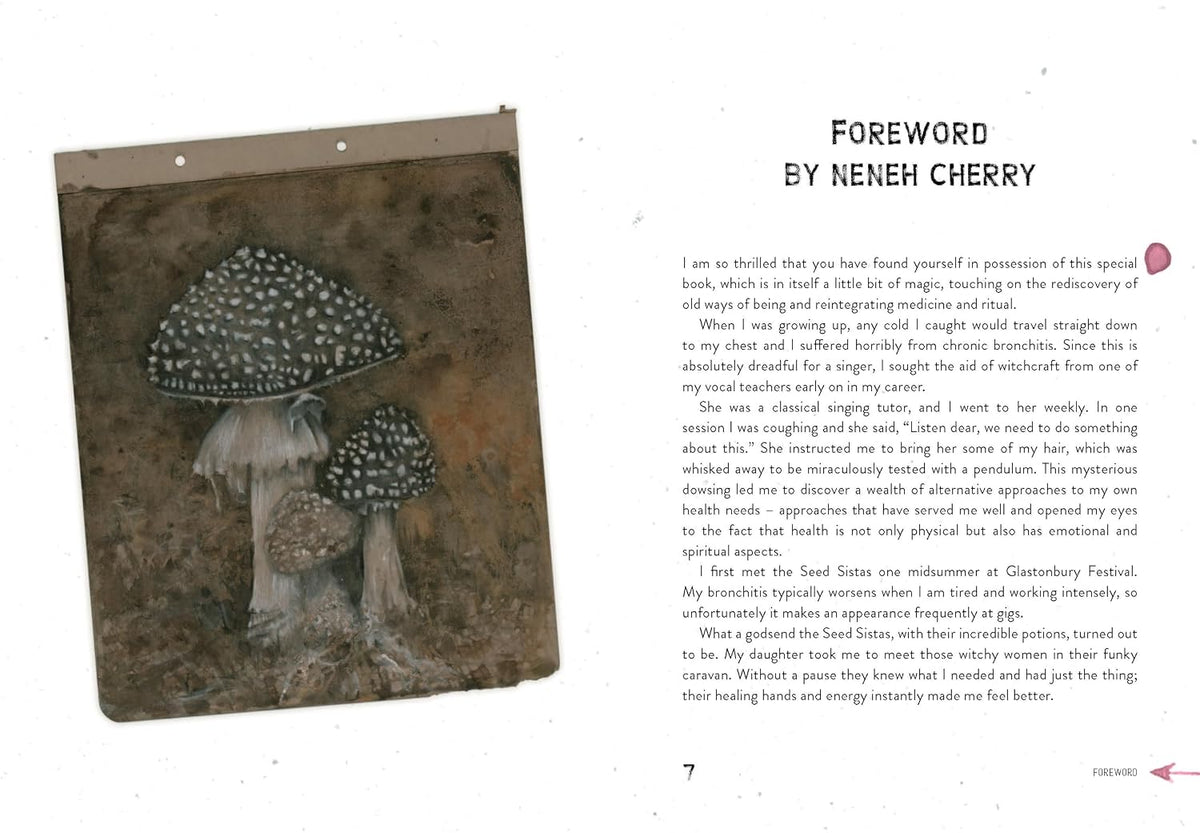 WITCHES' FORBIDDEN HERBS: A PRACTICAL GUIDE TO INFAMOUS PLANTS FOR MAGIC AND MEDICINE BY THE SEED SISTAS, ILLUSTRATED BY SILVA DE MAJO