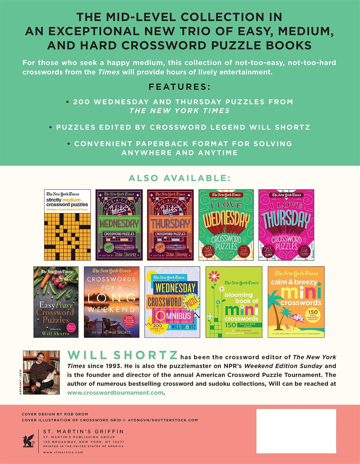 THE NEW YORK TIMES AWESOME MEDIUM CROSSWORD PUZZLES BY WILL SHORTZ