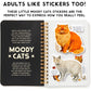 MOODY CATS STICKER BOOK