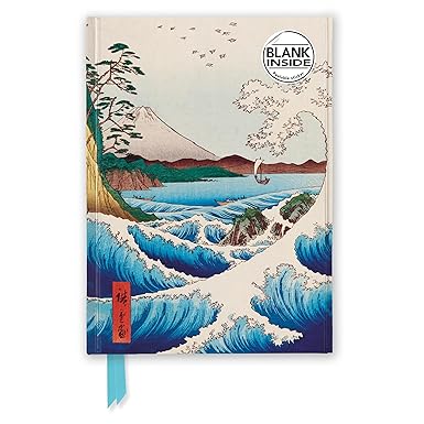 UTAGAWA HIROSHIGE: SEA AT SATTA (FOILED BLANK JOURNAL)