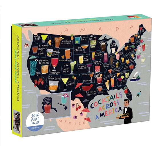 COCKTAILS ACROSS AMERICA 1000 PC JIGSAW PUZZLE