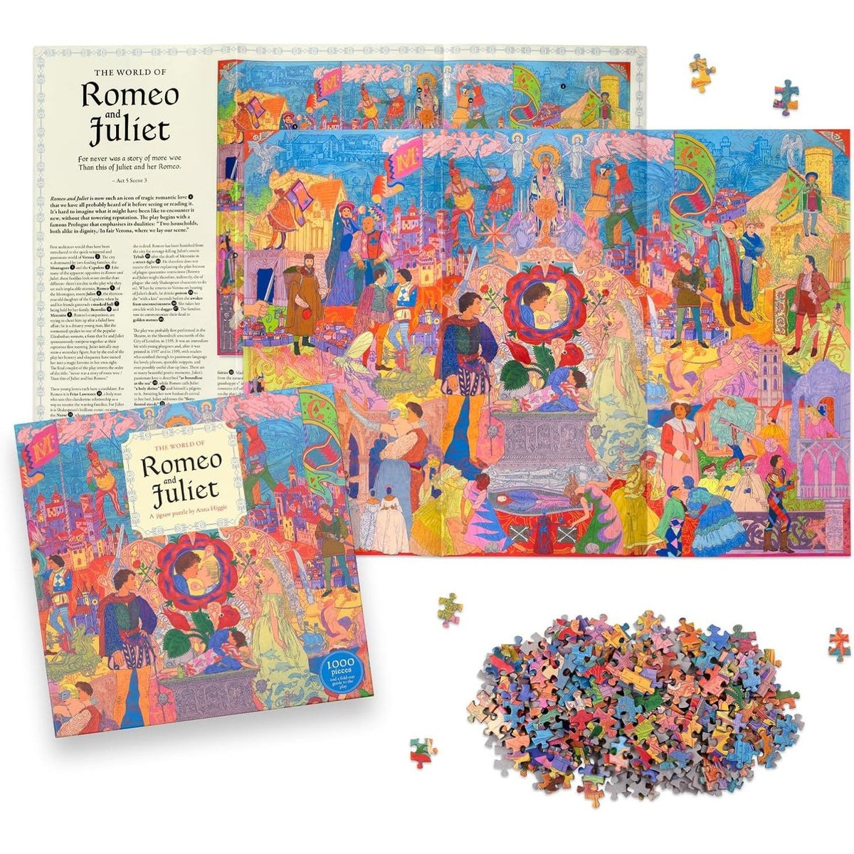 THE WORLD OF ROMEO AND JULIET: A 1000-PIECE SHAKESPEAREAN JIGSAW PUZZLE BY ANNA HIGGIE