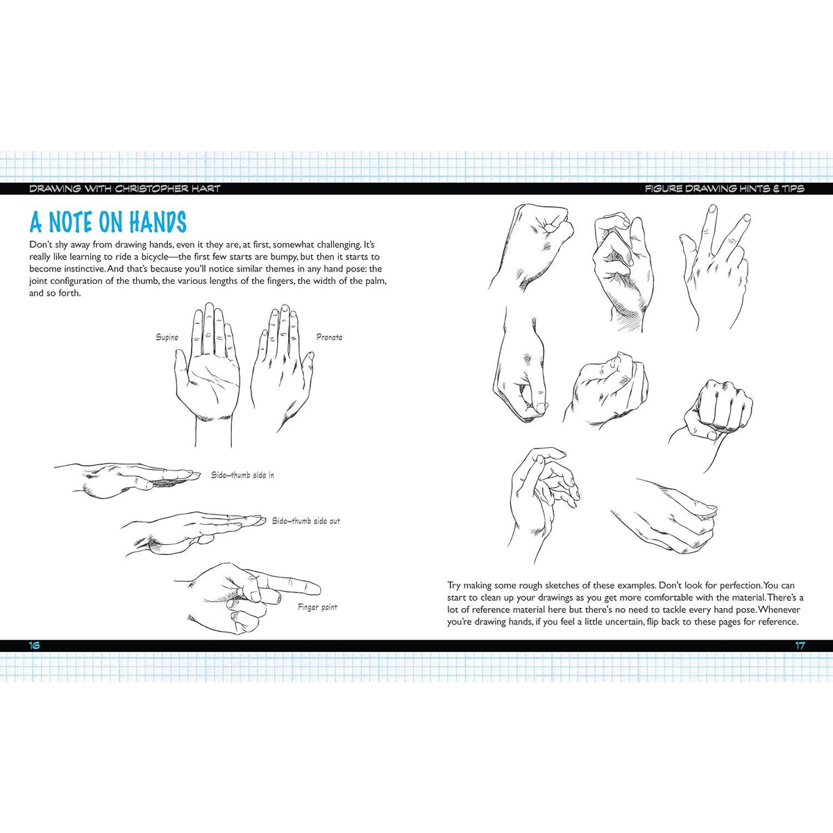 FIGURE DRAWING HINTS & TIPS-FROM CHRISTOPHER HART, AN ESSENTIAL HOW-TO-GUIDE TO DRAWING EVERY ASPECT OF THE HUMAN FIGURE BY CHRISTOPHER HART
