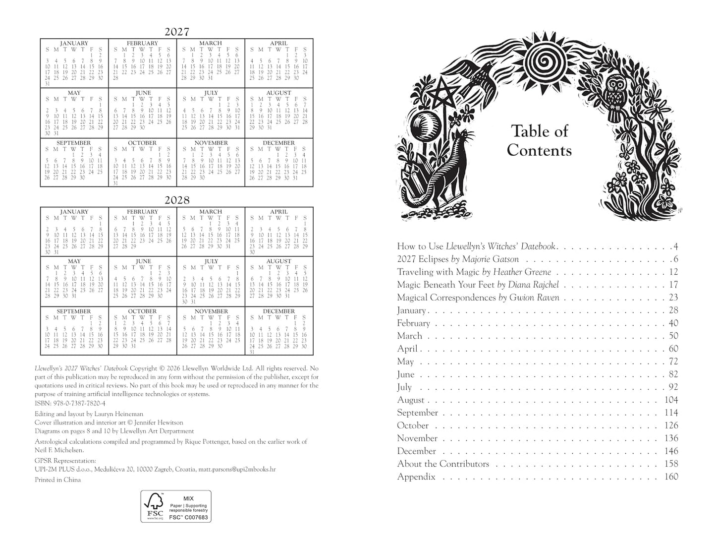 LLEWELLYN'S 2027 WITCHES' DATEBOOK