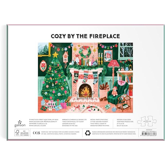 COZY BY THE FIREPLACE 1000PC PUZZLE