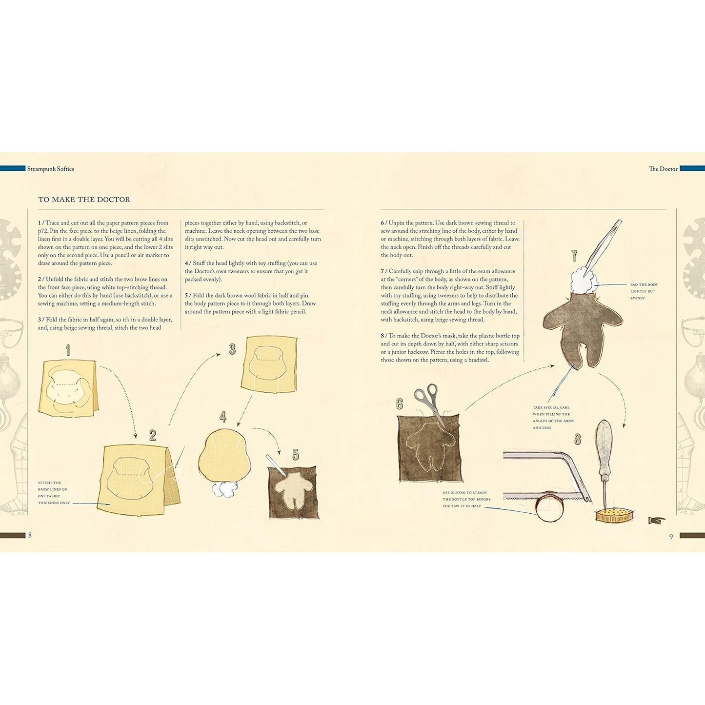 STEAMPUNK SOFTIES BY SARAH SKEATE AND NICOLA TEDMAN