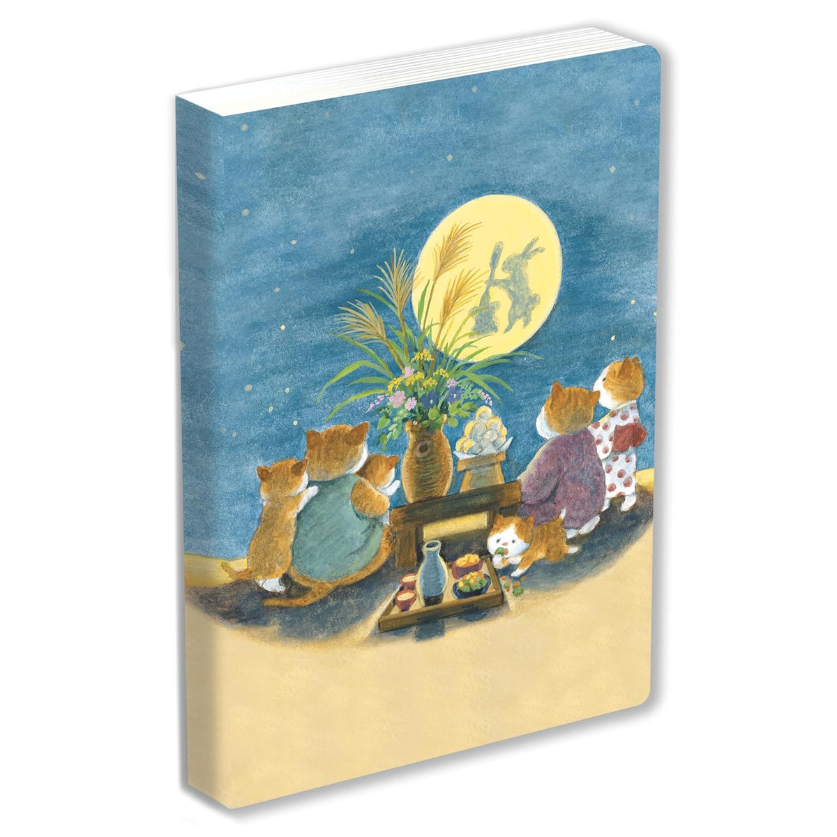 JOURNAL KAWAII CATS, LINED PAPERBACK (RABBIT MOON)