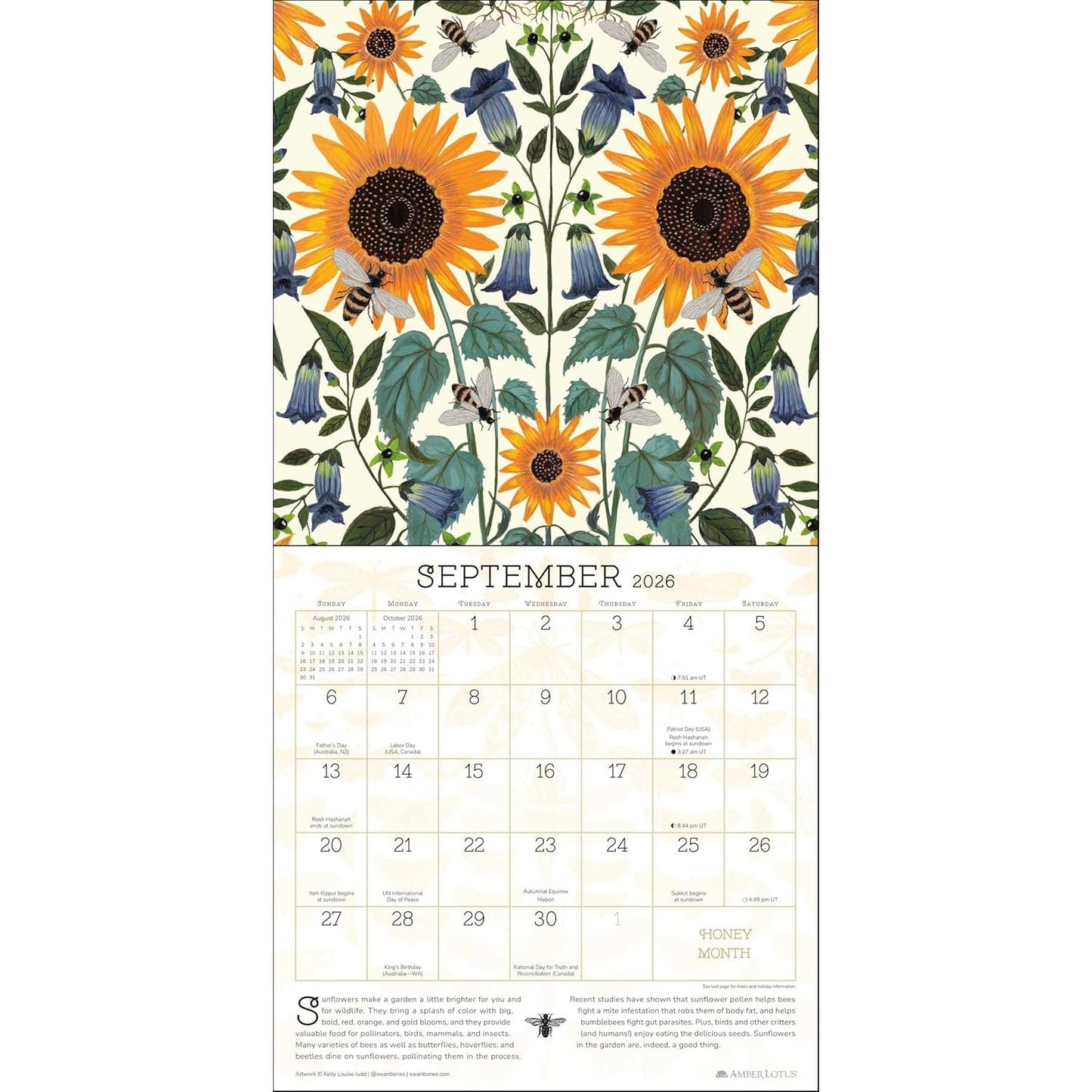 PRAISE FOR POLLINATORS WALL CALENDAR 2026