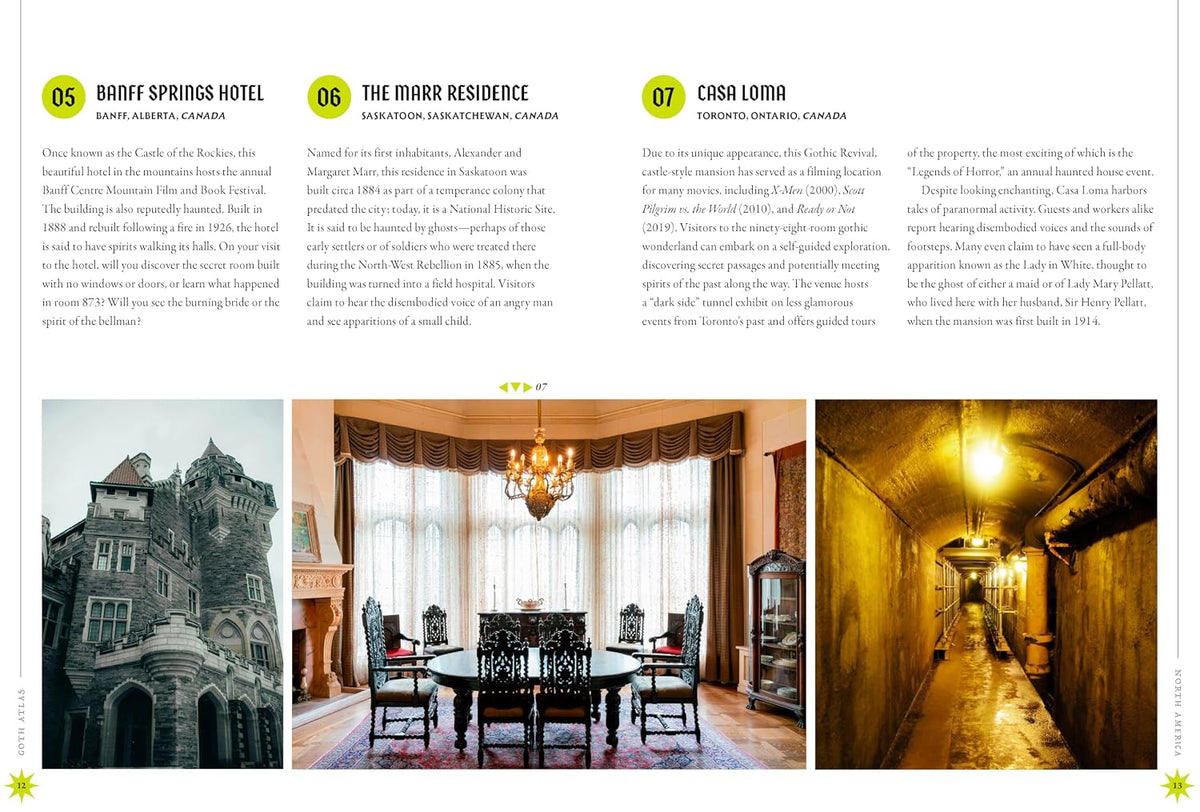 THE GOTH ATLAS: A GUIDE TO THE WORLD'S 500 MOST SPOOKY AND MACABRE PLACES BY MALORIE MACKEY