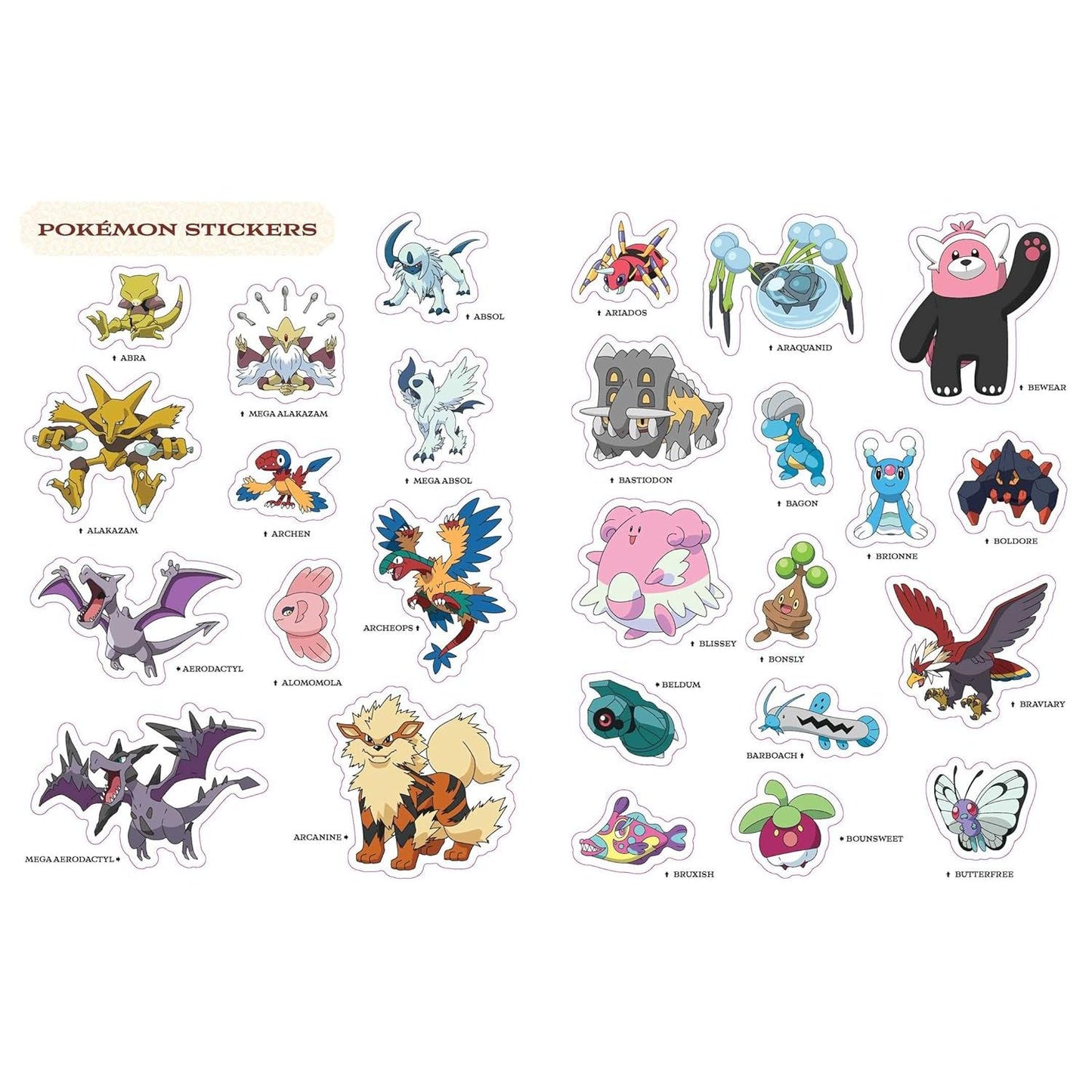 POKEMON ALOHA REGION STICKER COLLECTION