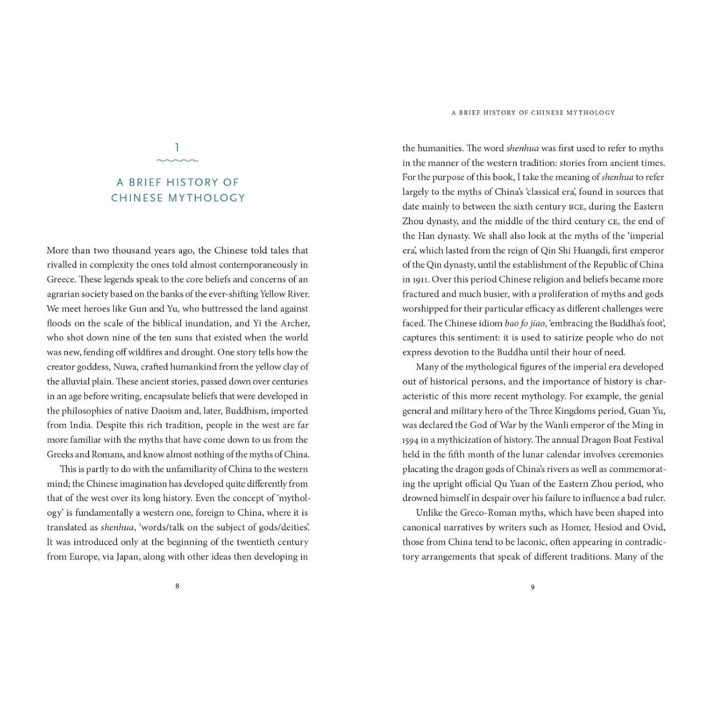 THE CHINESE MYTHS: A GUIDE TO THE GODS AND LEGENDS BY TAO TAO LIU