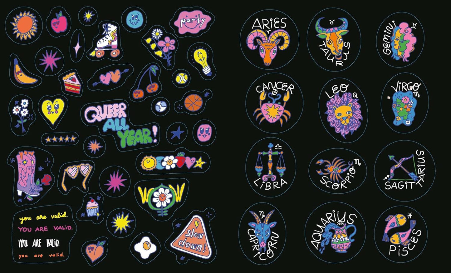 THE BIG BOOK OF QUEER STICKERS: INCLUDES 1,000+ STICKERS! BY ASHLEY MOLESSO AND CHESS NEEDHAM