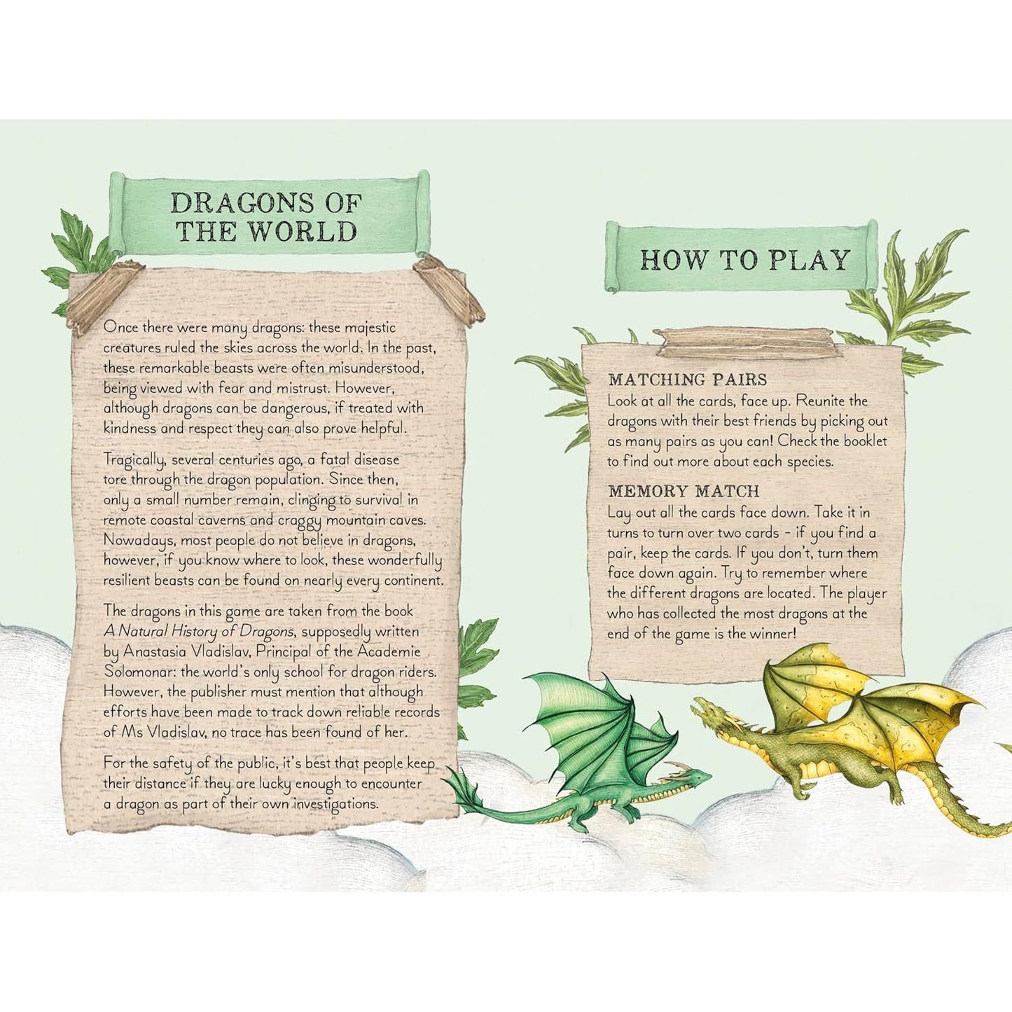 DISCOVER THE DRAGONS: MEMORY GAME ILLUSTRATED BY JESSICA ROUX