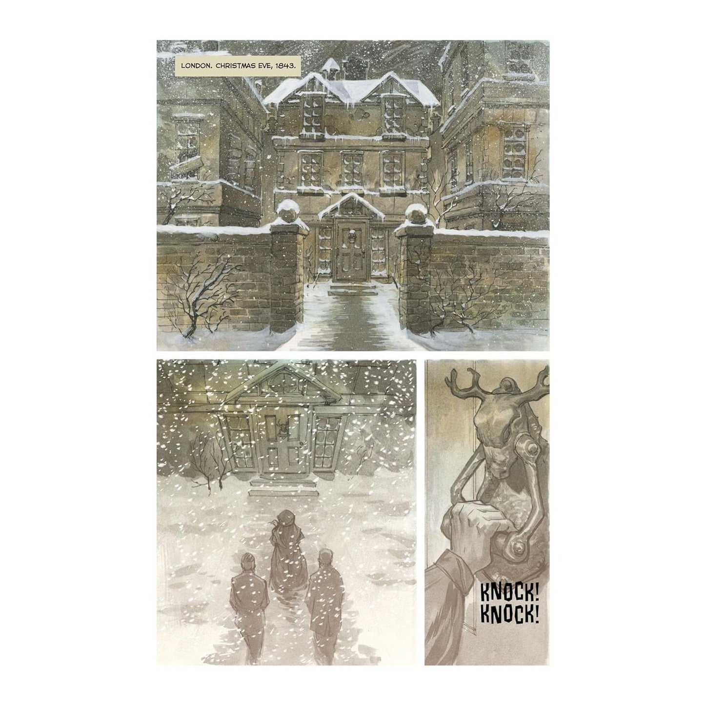 FOUR GATHERED ON CHRISTMAS EVE: YULETIDE GHOST STORIES BY ERIC POWELL, MIKE MIGNOLA, BECKY CLOONAN, AND JAMES HARREN