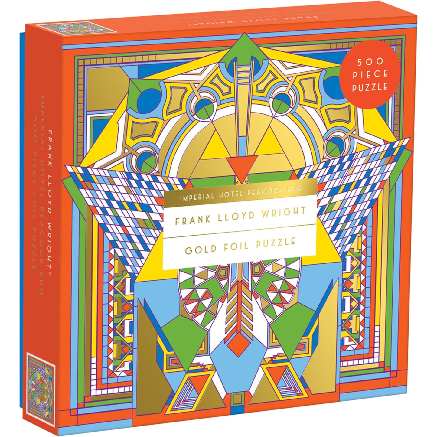 FRANK LLOYD WRIGHT IMPERIAL HOTEL PEACOCK RUG 500PC PUZZLE