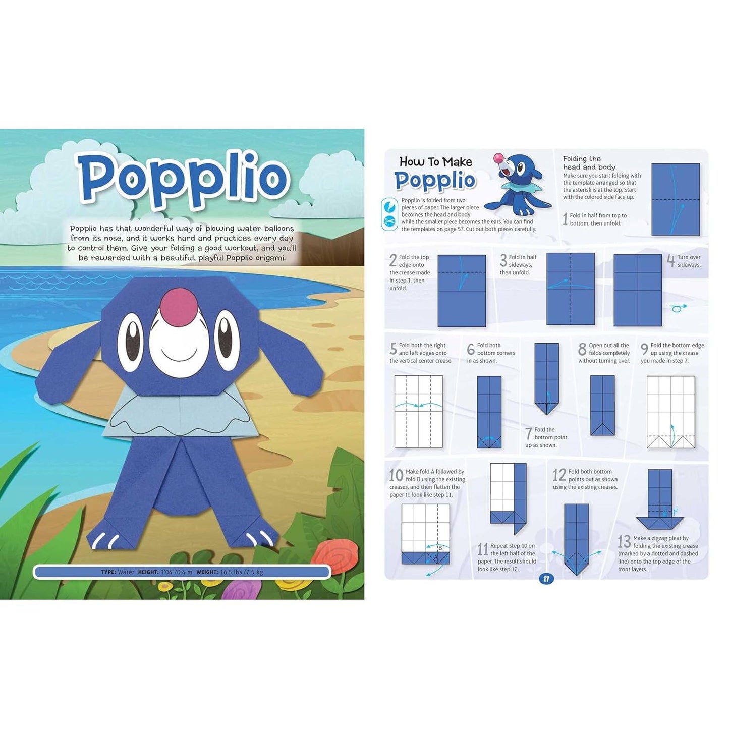 POKEMON ORIGAMI: FOLD YOUR OWN ALOLA REGION POKEMON