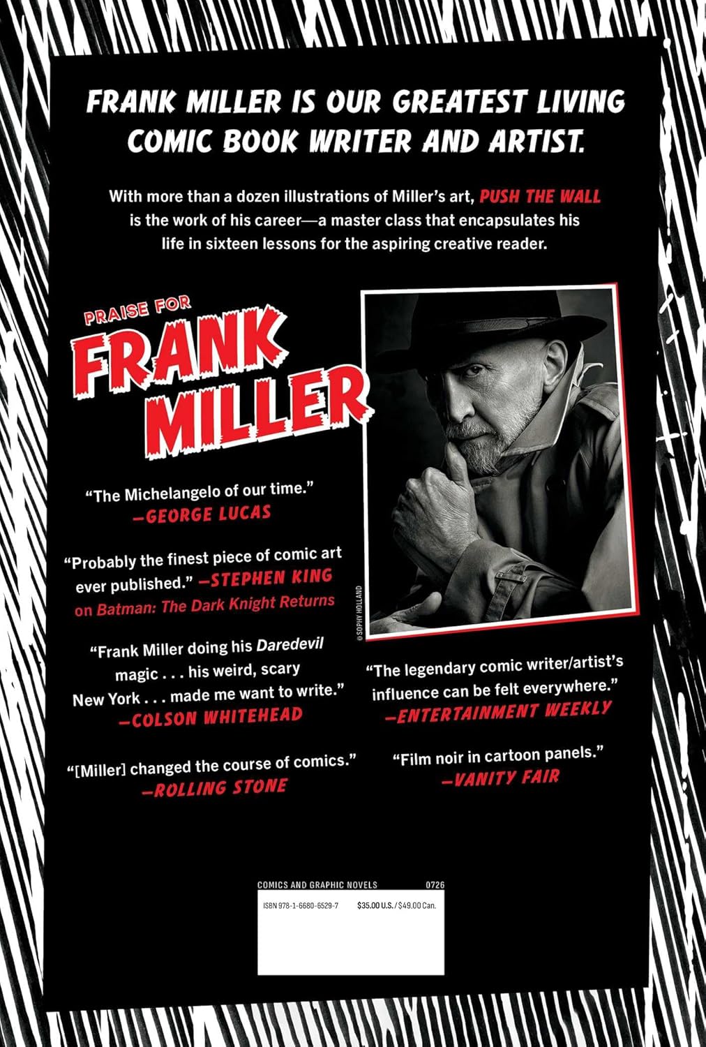 PUSH THE WALL: MY LIFE, WRITING, DRAWING, AND THE ART OF STORYTELLING BY FRANK MILLER