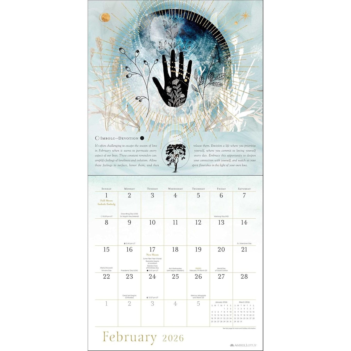 YEAR OF THE WITCH WALL CALENDAR 2026