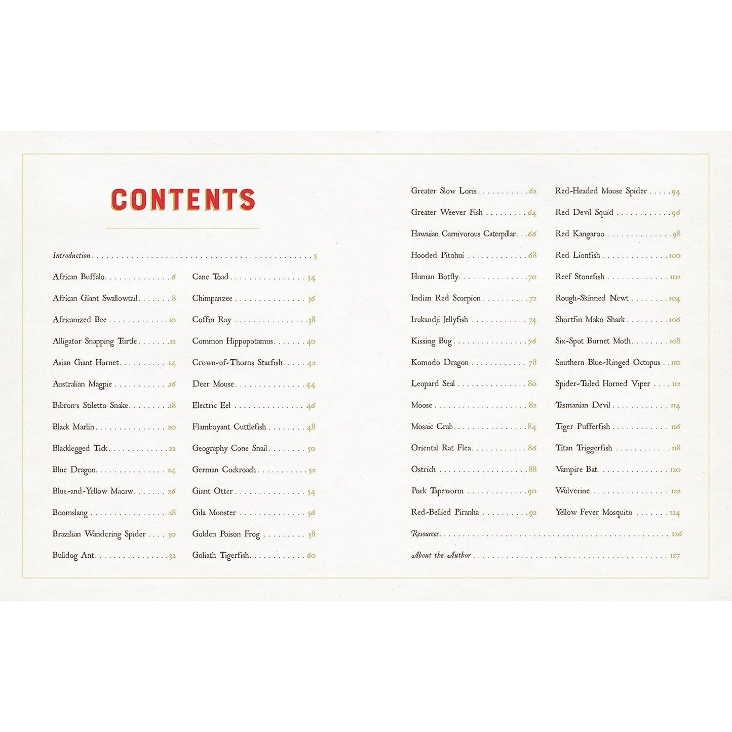 A CURIOUS COLLECTION OF DANGEROUS CREATURES: AN ILLUSTRATED ENCYCLOPEDIA BY SAMI BAYLY