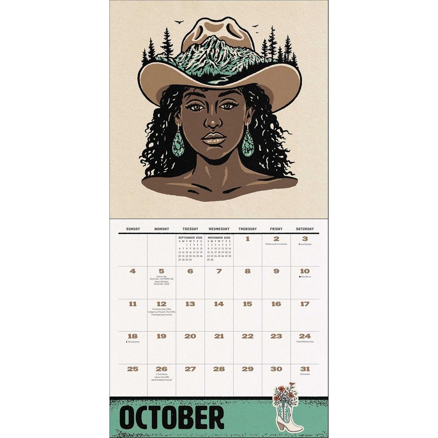 WEIRD, WEIRD WEST WALL CALENDAR 2026