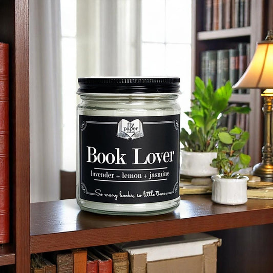 BOOK LOVER JAR CANDLE