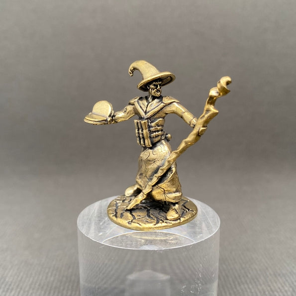 MINIATURE BRASS WIZARD