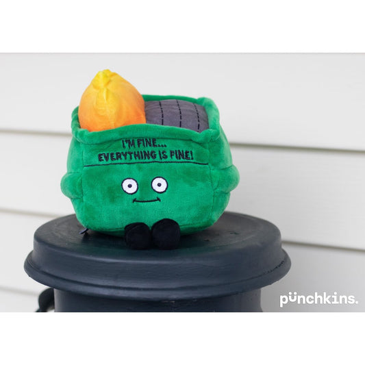 PUNCHKINS EVERYTHING IS FINE DUMPSTER FIRE PLUSH