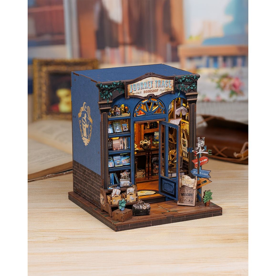 JOURNEY TRACE BOOKSHOP 3-D DIY BOOK NOOK KIT