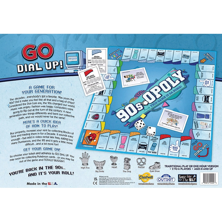 90s-OPOLY BOARD GAME
