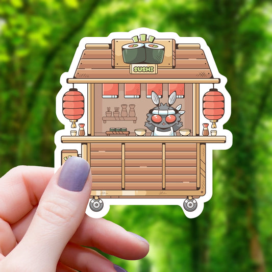 MOTHMAN SUSHI CART STICKER