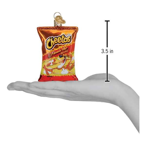 FLAMIN' HOT CHEETOS GLASS HOLIDAY ORNAMENT